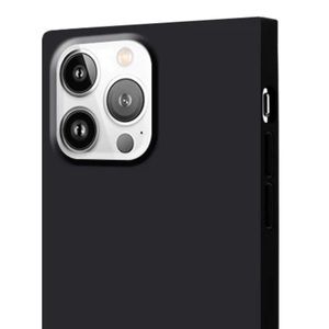 FLAUNT Matte Black Square iPhone Case